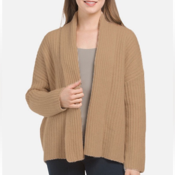 Joie NWT ribbed cashmere open cardigan sweater - Picture 1 of 10